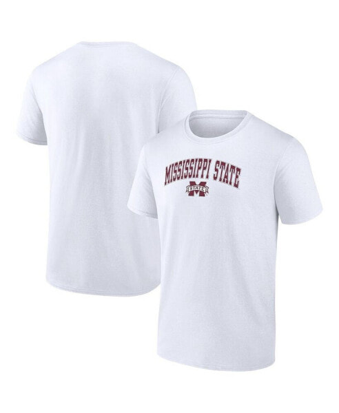 Men's White Mississippi State Bulldogs Campus T-shirt