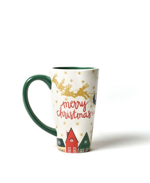 Retro Christmas Village Mug