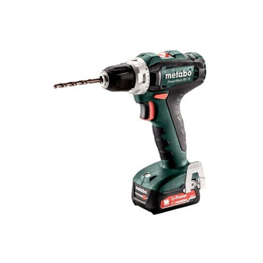 Metabo Akku-Bohrschrauber PowerMaxx BS 12V mit 2x 2,0 Ah Akkus + Lader im Koffer