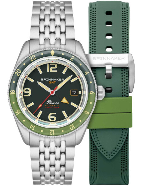 Spinnaker SP-5120-44 Mens Watch Fleuss GMT Automatic Set 43mm 15ATM