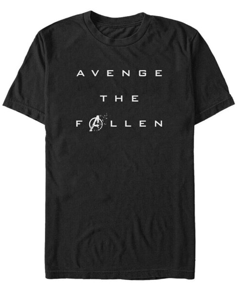 Marvel Men's Avengers Endgame Avenge the Fallen Logo, Short Sleeve T-shirt