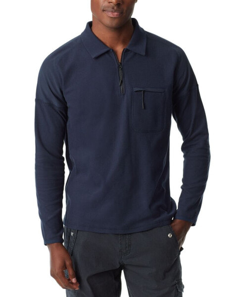 Men's Long-Sleeve Piqué Polo Shirt