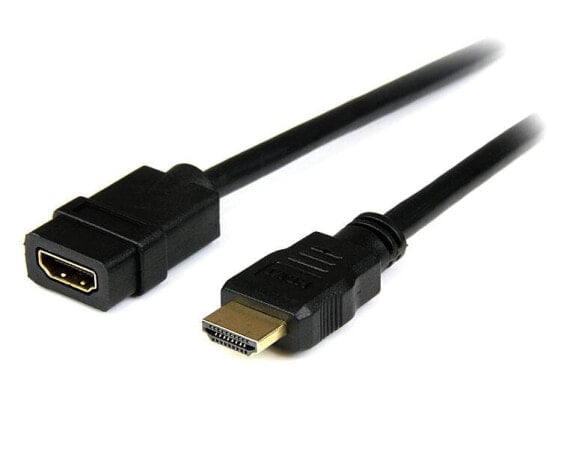 Кабель HDMI Startech.com - удлинитель HDMI мужчина-женщина 2м 4K 30Гц черный