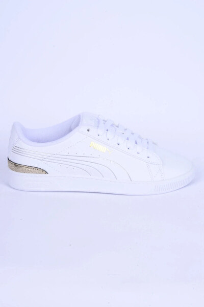 395085-01 Vikky V3 Metalic Shine Sneakers Rahat Taban Hafif Esnek Beyaz-gold Kadın Günlük Spor