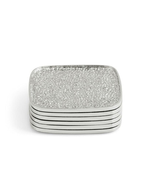 Shagreen Coaster Set, 6 Piece