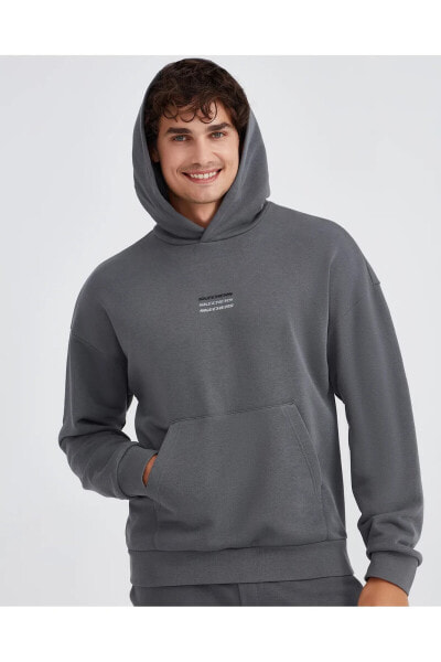 Свитшот мужской Skechers Essential Hoodie серый