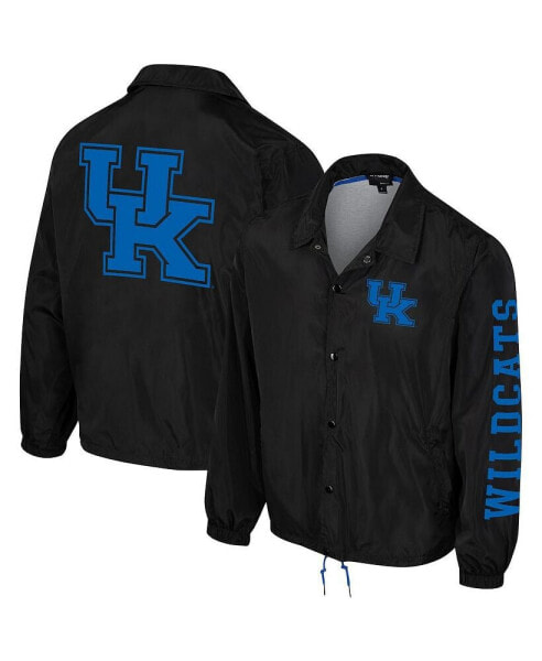 Свитшот The Wild Collective мужской и женский черный Kentucky Wildcats Coaches Full-Snap Jacket
