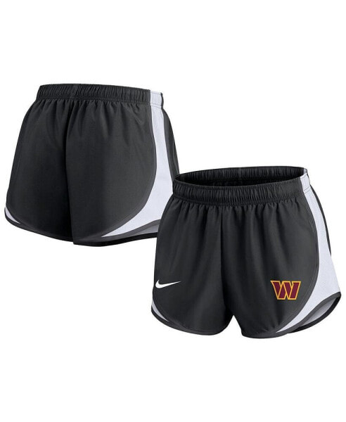 Women's Black Washington Commanders Performance Tempo Shorts