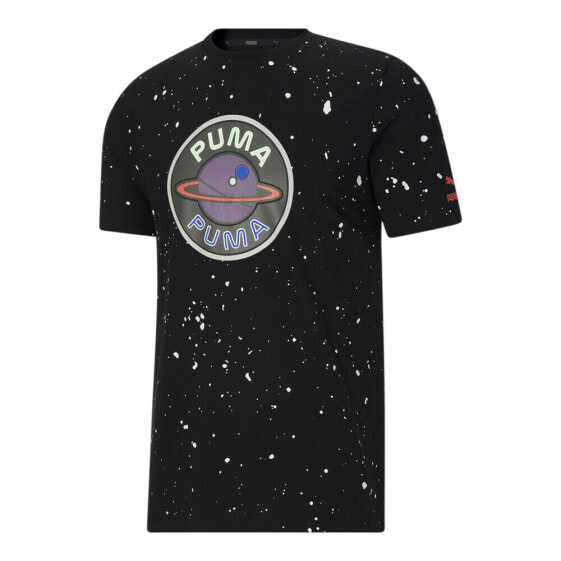 Puma Retro SciFi Aop Tee Mens Size S Casual Tops 53967201