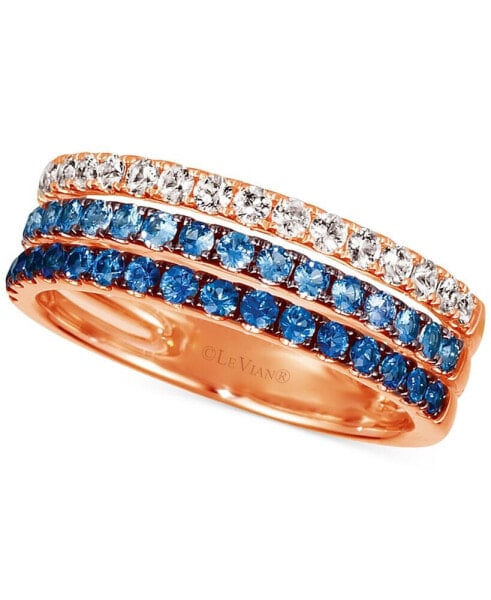 Denim Ombré Sapphire (9/10 ct. t.w.) Ring in 14k White Gold, Rose Gold or Yellow Gold