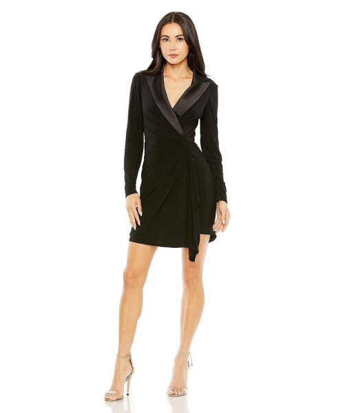 Women's Long Sleeve Blazer Dress