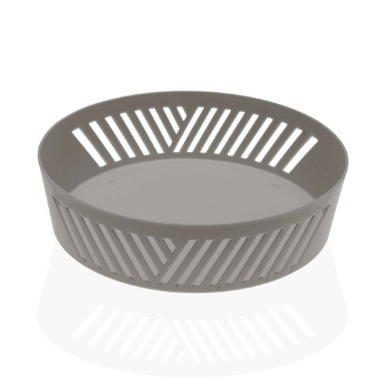 Столовая посуда Versa Ваза для фруктов Полипропилен Серый (24,5 x 6,5 x 24,5 cm)