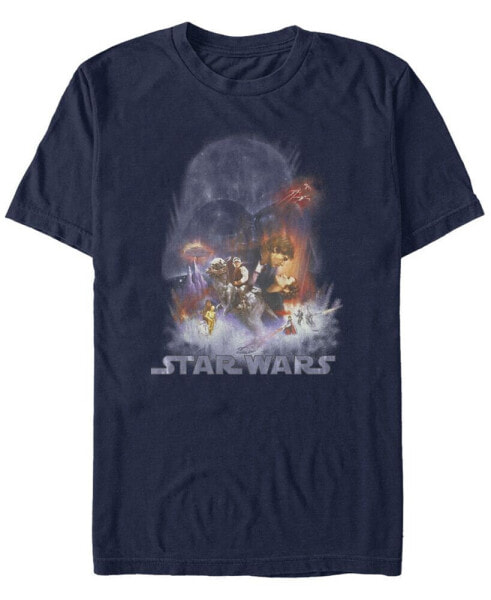 Men's Star Wars Empire Strikes Back Darth Vader Cloud Short Sleeve T-Shirt