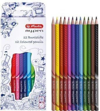 Herlitz Kredki trójkątne My.Pen 12 kolorów - 214839