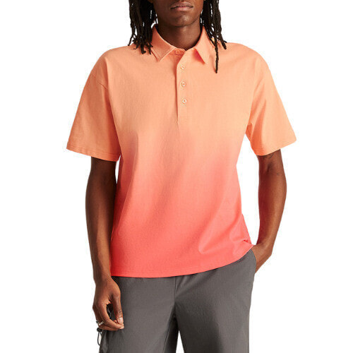 Bonobos Fielder Ombre Polo Shirt Mens XS Orange Golf Relaxed Short Sleeve Sports