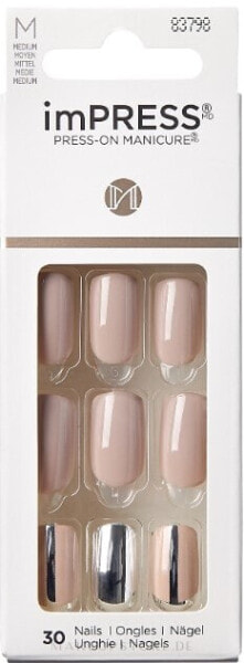 Selbstklebende Nagelfolien - Kiss imPress M Medium Length Press-On Manicure Cloudy