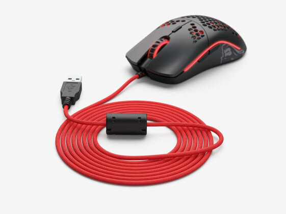 Glorious PC Gaming Race G-ASC-RED - Red - 2 m - Glorious PC Gaming Race - 1 pc(s) - Braided - USB Type-A