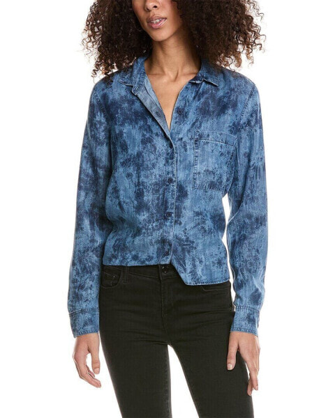 Bella Dahl Flowy Hem Pocket Button Dow Women's Xs