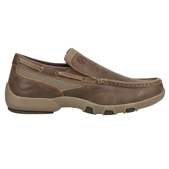 Комфортные мужские ботинки Roper Docks Slip On Brown 09-020-1785-2152