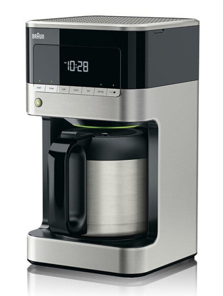 Braun KF 7125 - Drip coffee maker - 1.25 L - Ground coffee - 1000 W - Black - Stainless steel
