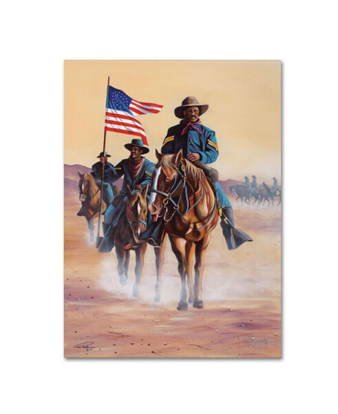Geno Peoples 'Buffalo Soldiers' Canvas Art - 24" x 18" x 2"