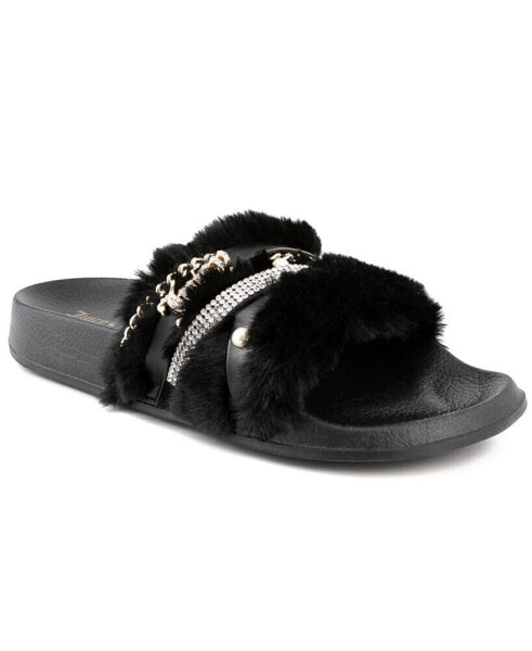 Тапочки Juicy Couture Styx Faux Fur Slide