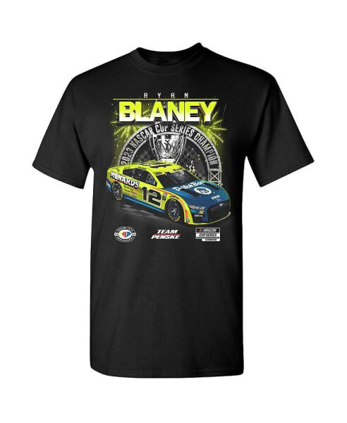 Men's Black Ryan Blaney 2023 NASCAR Cup Series Champion Official T-shirt
