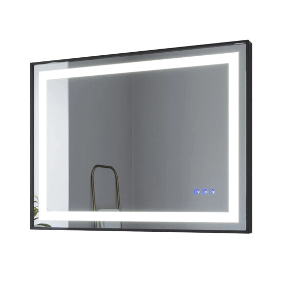 LED Spiegel Schwarz Wandspiegel
