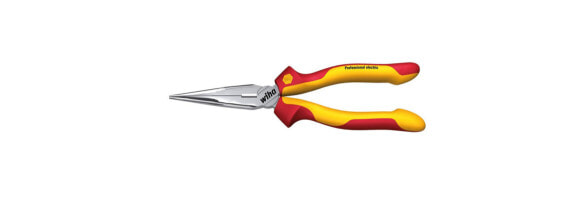 Wiha 26720 - Needle-nose pliers - Steel - Red - Yellow - 160 mm - 16.5 cm (6.5") - 160 g