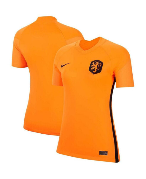 Women's Orange Netherlands Women's National Team 2022/23 Home Replica Blank Jersey