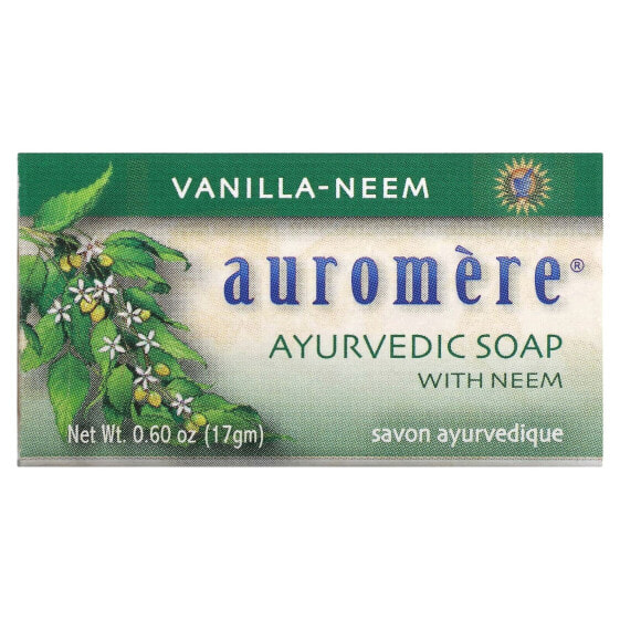 Ayurvedic Bar Soap with Neem, Vanilla-Neem, 0.6 oz (17 g)