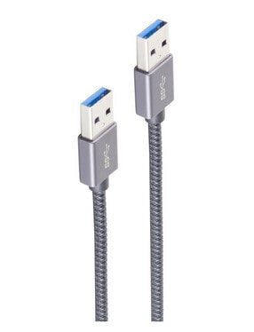 ShiverPeaks Basic-S - 0.5 m - USB A - USB A - USB 3.2 Gen 2 (3.1 Gen 2) - 10000 Mbit/s - Grey