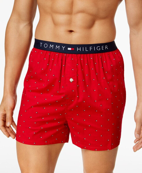 Боксеры из хлопка с логотипом флага для мужчин Tommy Hilfiger