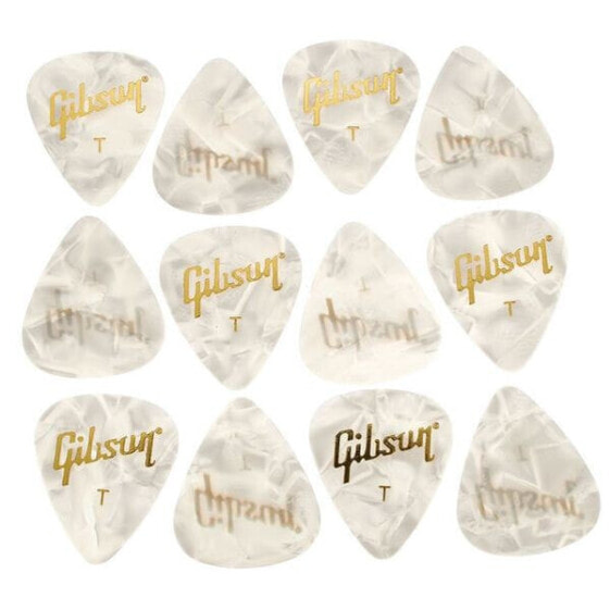 Gibson Perloid Picks Thin 12pc