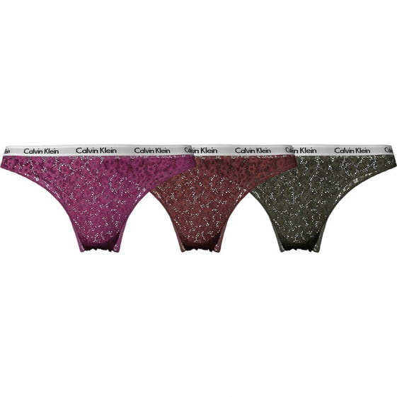 CALVIN KLEIN UNDERWEAR Carousel Lace Brazilian Panties 3 Units