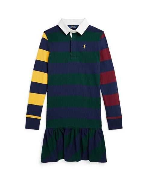 Big Girls Striped Cotton Jersey Rugby Dress