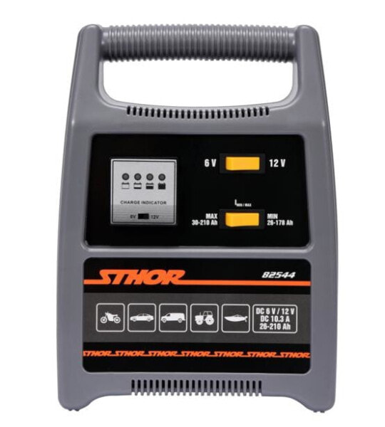 Зарядное устройство STHOR 6 / 12V 12A 210Ah LED TOYA