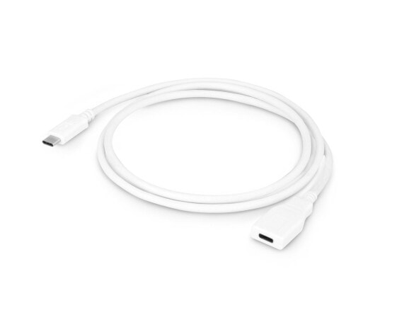 Cable USB-C extension 1m white (USB-C male to USB-C female) - 1 m - USB C - USB C - USB 3.2 Gen 1 (3.1 Gen 1) - White