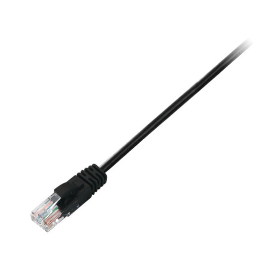 V7 CAT6 Ethernet UTP 0.5M Black - 0.5 m - Cat6 - U/UTP (UTP) - RJ-45 - RJ-45