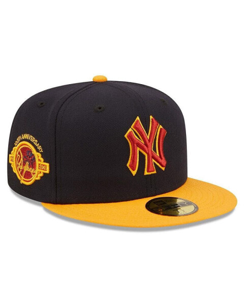 Головной убор New Era мужской синий, золотой New York Yankees Primary Logo 59FIFTY Fitted Hat