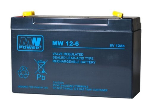 Аккумулятор Pb 6V 12Ah maintenance-free MW Power