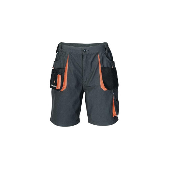 Terratrend Herrenshorts Größe 60 dunkelgrau/schwarz/orange