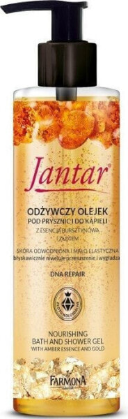 Farmona Jantar Moc Bursztynu odżywczy olejek pod prysznic i do kąpieli. Bursztyn i Złoto, 400ml