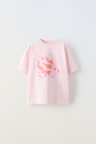 T-shirt with rose