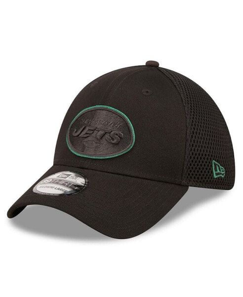 Men's Black New York Jets Team Neo 39Thirty Flex Hat