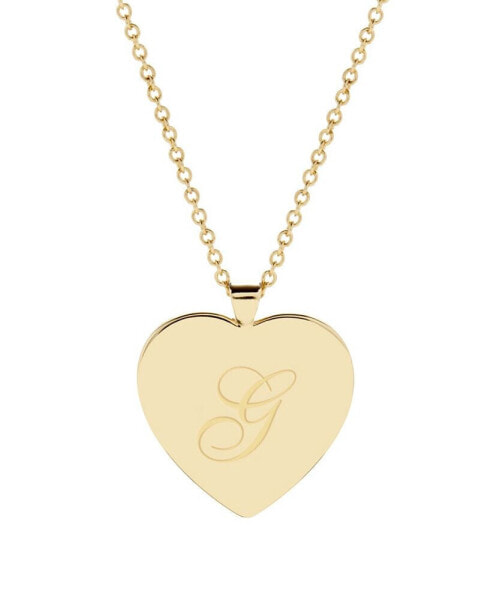 Isabel Initial Heart Gold-Plated Pendant Necklace