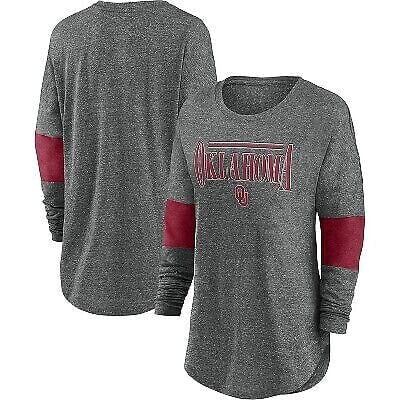 NCAA Oklahoma Sooners Women's Thick Band Long Sleeve T-Shirt - XXL