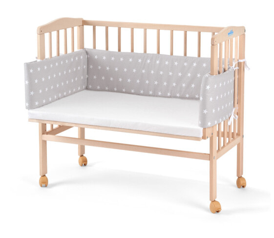 Кроватка детская Waldin Baby Beistellbett NATURE mit Nestchen