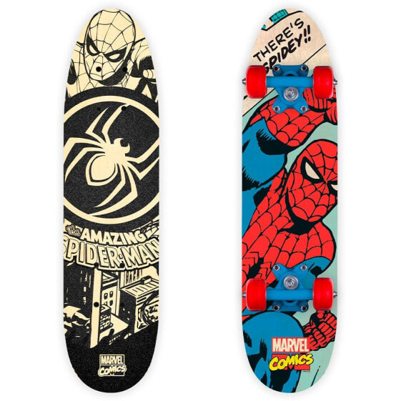 Скейтборд Marvel деревянный с печатью Человек-паук 24´´