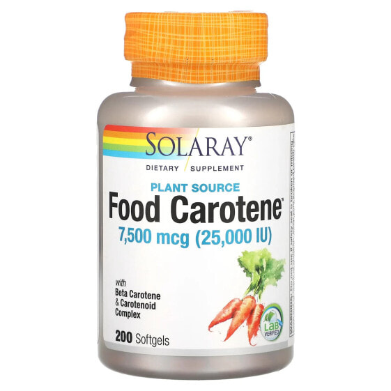 Plant Source Food Carotene™, 7,500 mcg, 200 Softgels